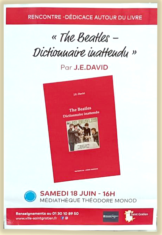 Jean-Etienne David à la médiathèque Théodore Monod à Saint-Gratien